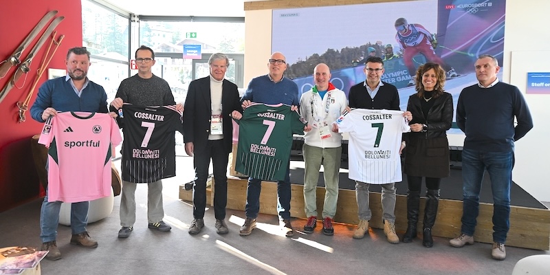 Presentata la nuova maglia alla Cortina Dolomiti Lounge
